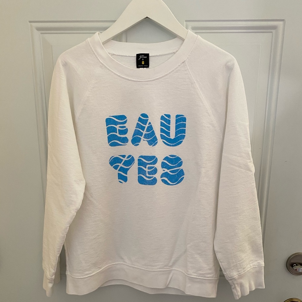 J Crew X Charity Water sweatshirt size medium